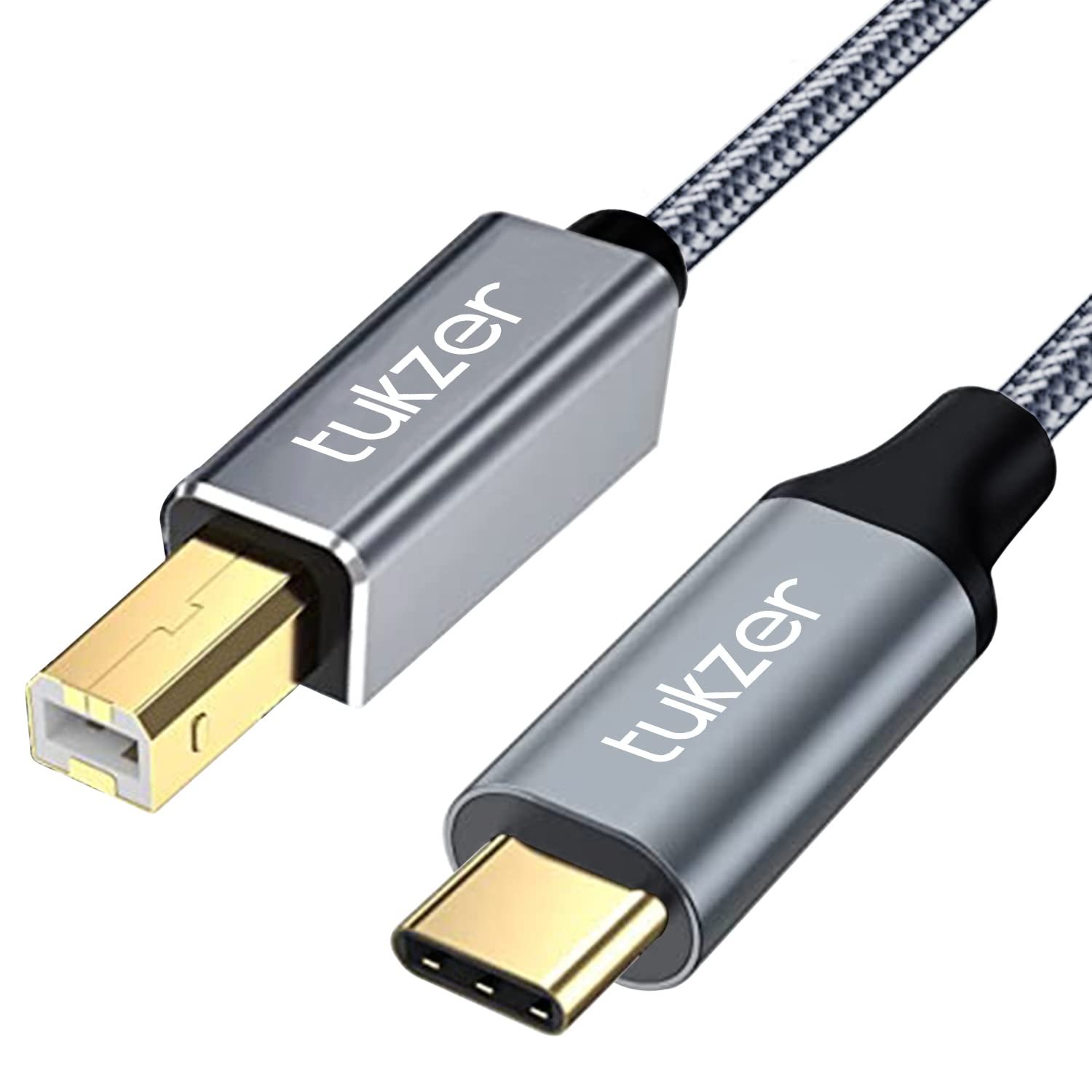 Tukzer High Speed USB Type C to USB B 2.0 Printer Cable