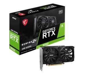 MSI GeForce RTX 3050 Ventus 2X E 6G OC PCI_E Graphic Card